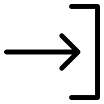 Arrow Right To Bracket SVG Icon